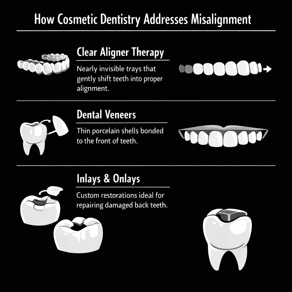 how cosmetic dentistry addresses misalignment